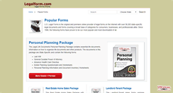 Desktop Screenshot of legalform.com